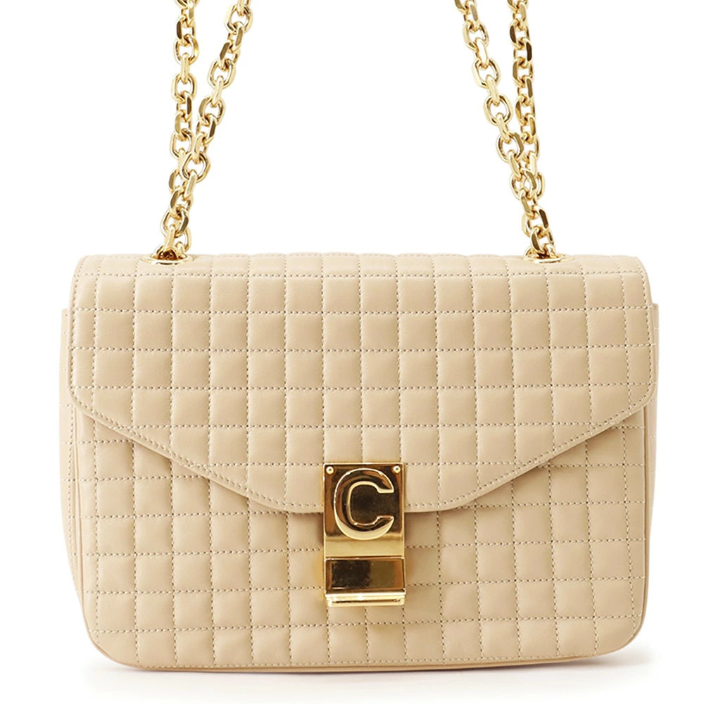 Celine Chain Shoulder Bag C Quilted